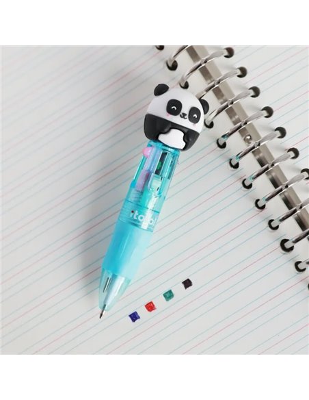 Stylo 4 couleurs panda - itotal