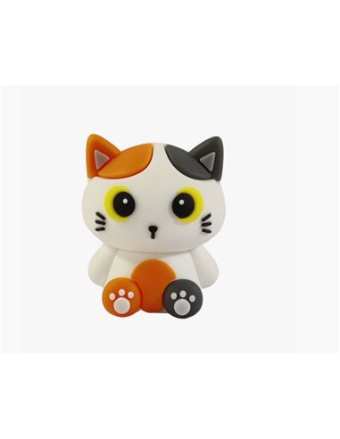 Gomme 3D kawaii - chat roux - itotal