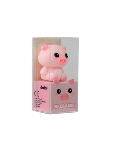Gomme 3D kawaii - cochon - itotal
