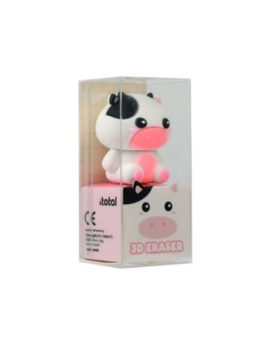 Gomme 3D kawaii - vache - itotal