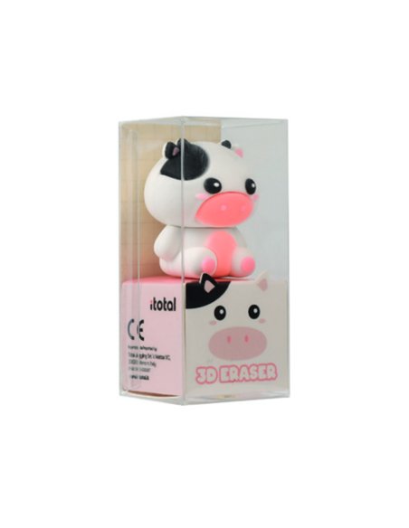 Gomme 3D kawaii - vache - itotal