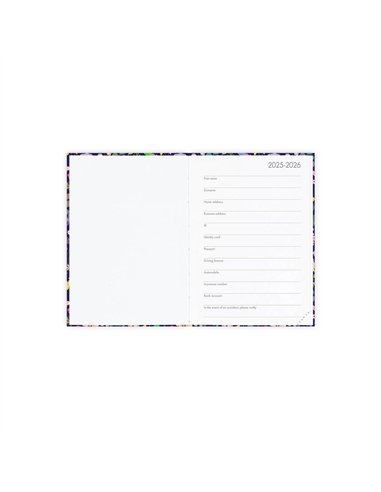 Agenda 16 Mois Journalier Photographique flowers - Small - 2025/2026 - legami