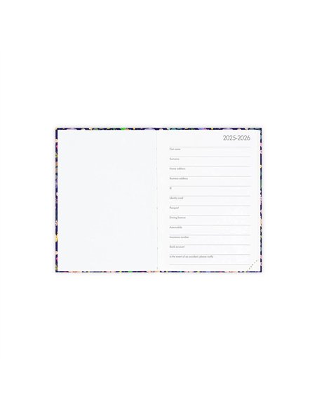Agenda 16 Mois Journalier Photographique flowers - Small - 2025/2026 - legami