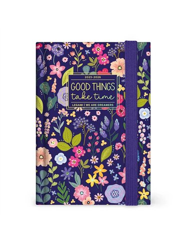 Agenda 16 Mois Journalier Photographique flowers - Small - 2025/2026 - legami