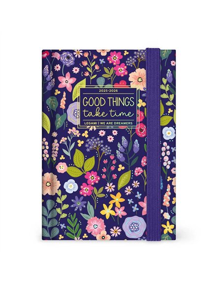 Agenda 16 Mois Journalier Photographique flowers - Small - 2025/2026 - legami