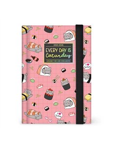 Agenda 16 Mois Journalier Photographique sushicat - Small - 2025/2026 - legami