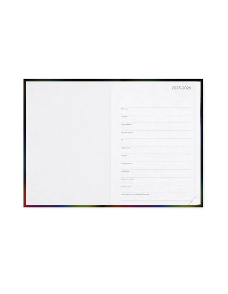 Agenda 16 Mois Journalier Photographique moth - Medium - 2025/2026 - legami