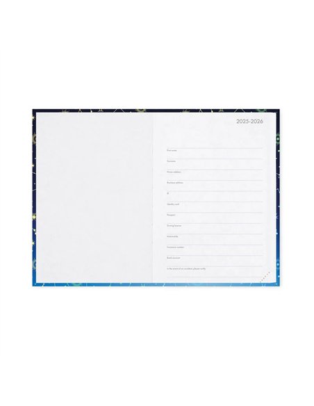 Agenda 16 Mois Journalier Photographique stars - Medium - 2025/2026 - legami