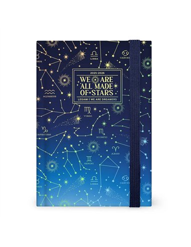 Agenda 16 Mois Journalier Photographique stars - Medium - 2025/2026 - legami