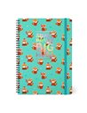 Cahier Ligné - Maxi - à Spirale - Format A4 - panda roux - Legami