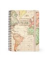 Cahier Ligné - Large - à Spirale - Format A5 travel - legami