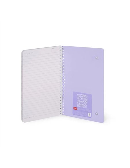 Cahier Ligné - Large - à Spirale - Format A5 tarot - Legami