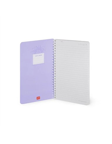 Cahier Ligné - Large - à Spirale - Format A5 tarot - Legami