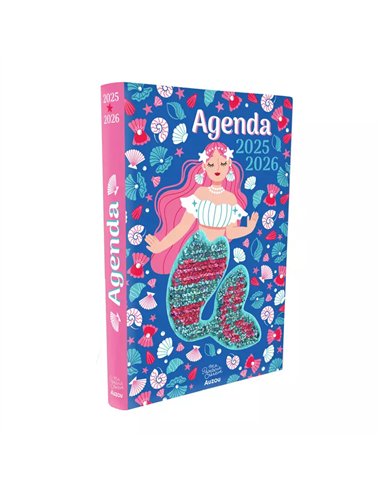 Agenda 2025-2026 - Sirène à sequins - Auzou