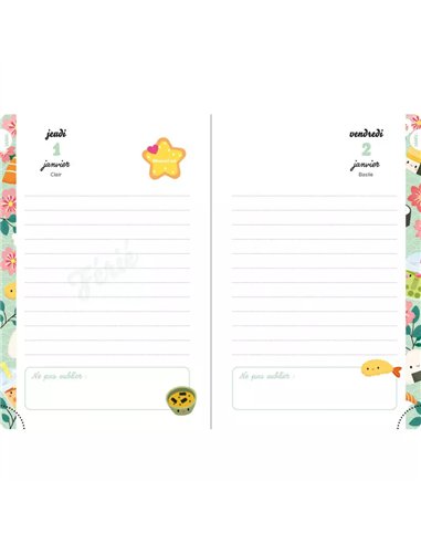 Mon agenda super kawaii 2025-2026 - Auzou