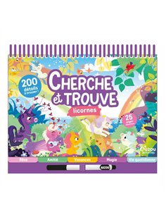 BLOC-NOTES CHERCHE ET TROUVE - licornes