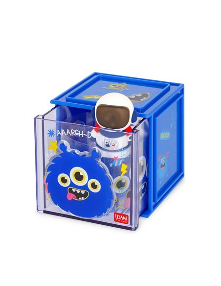 Boîte Empilable de Bureau - Cutie Cube - monstre - legami