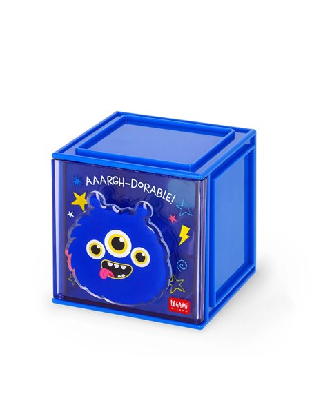 Boîte Empilable de Bureau - Cutie Cube - monstre - legami