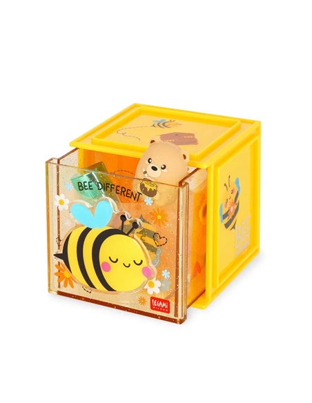 Boîte Empilable de Bureau - Cutie Cube - abeille - legami