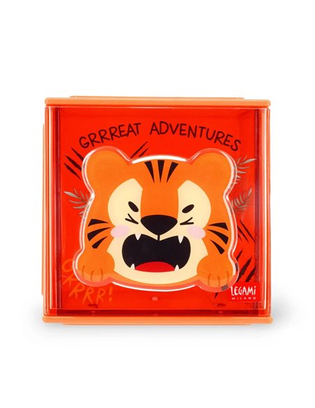 Boîte Empilable de Bureau - Cutie Cube - tigre - legami