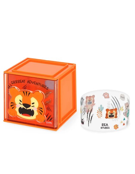 Boîte Empilable de Bureau - Cutie Cube - tigre - legami