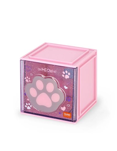 Boîte Empilable de Bureau - Cutie Cube - kitty - legami