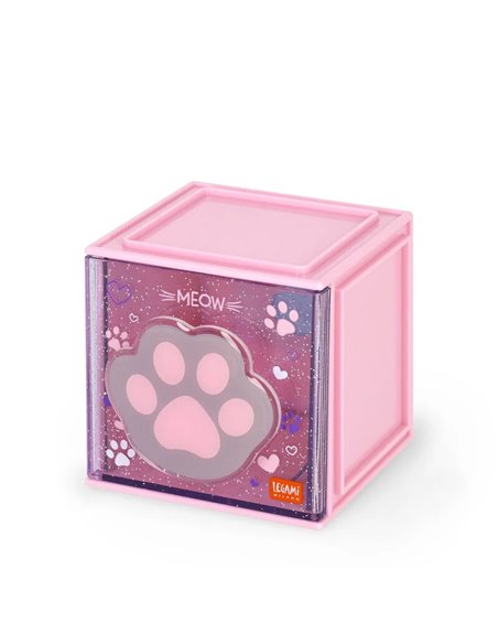 Boîte Empilable de Bureau - Cutie Cube - kitty - legami