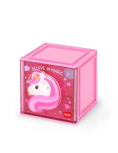 Boîte Empilable de Bureau - Cutie Cube licorne - legami