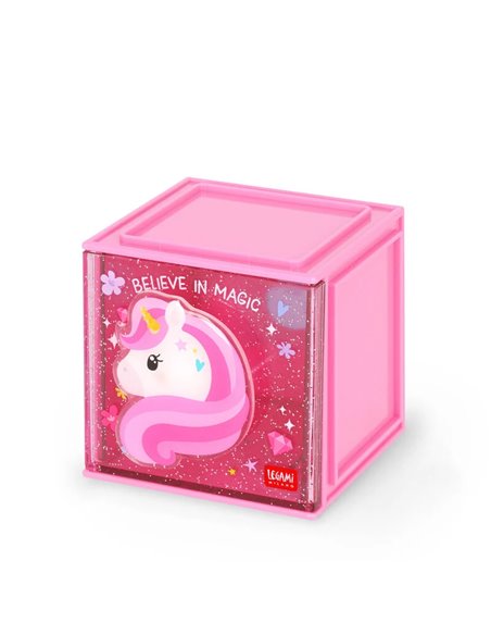 Boîte Empilable de Bureau - Cutie Cube licorne - legami