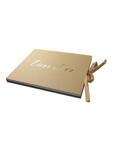 LIVRE D'OR KRAFT ET OR