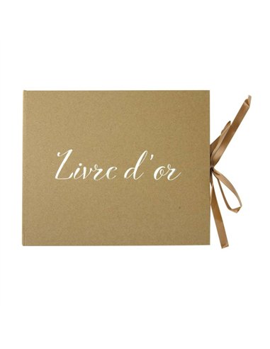 LIVRE D'OR KRAFT ET OR