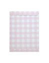 POCHETTES PAPIER VICHY ROSE X 8PCS