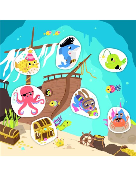 STICKERS EPAIS SOUS L'OCEAN