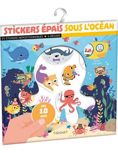 STICKERS EPAIS SOUS L'OCEAN