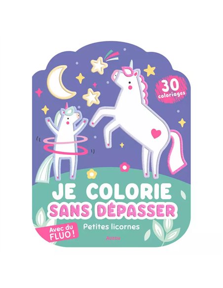 Coloriages fluo - Petites licornes