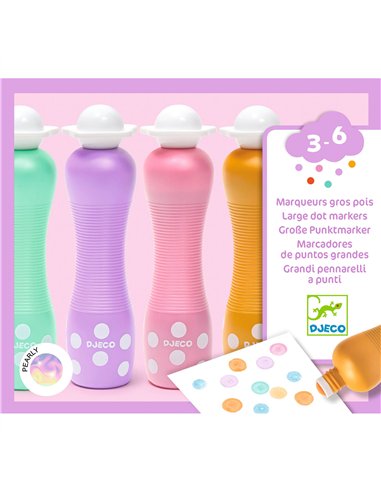 FEUTRES - Marqueurs gros pois - Pearly - djeco