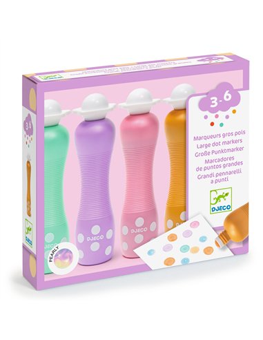 FEUTRES - Marqueurs gros pois - Pearly - djeco