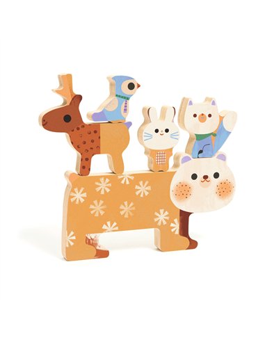 PUZZLE RELIEF - WoodyStack - djeco