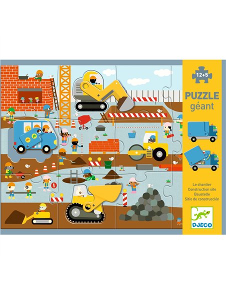 PUZZLE GEANT - Puzzle géant articulo vehicules - djeco