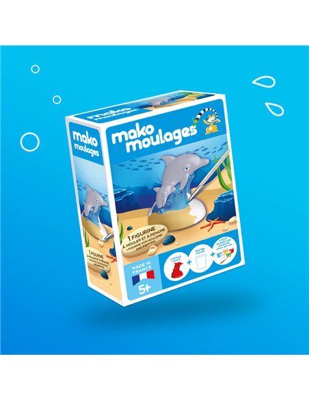 Mako moulages Le dauphin et son bébé