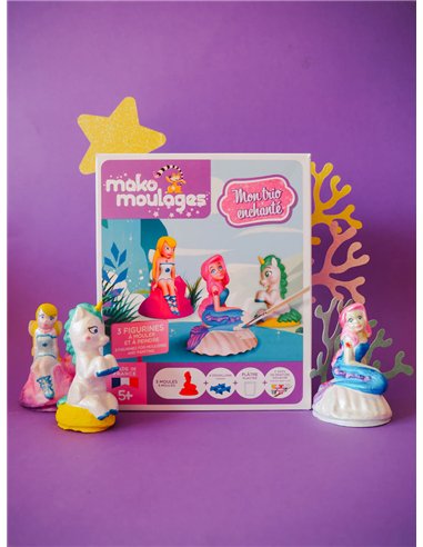 Mako moulages "mon trio enchanté - Etui 3 moules