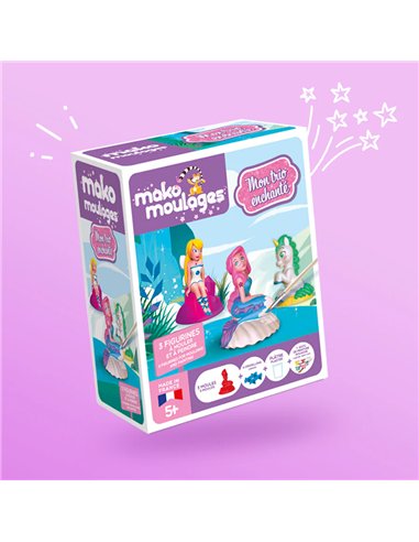 Mako moulages "mon trio enchanté - Etui 3 moules