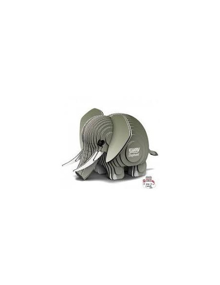 Eugy 3D Éléphant - Puzzle écologique animal sauvage