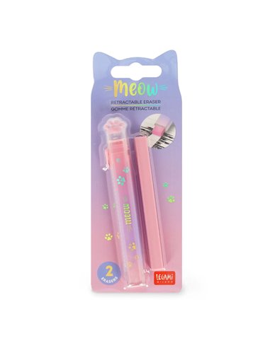 GOMME RÉTRACTABLE RECHARGE - MEOW - KITTY - legami
