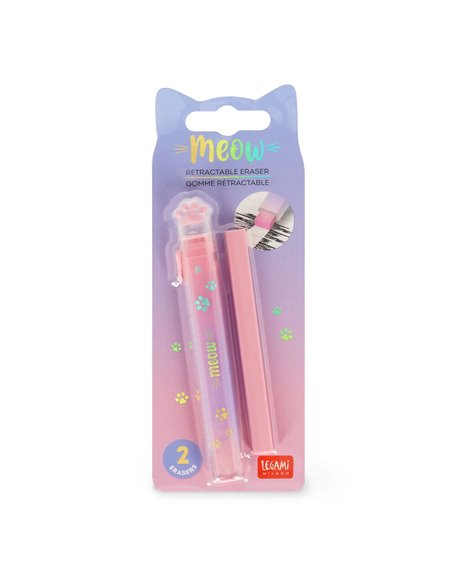 GOMME RÉTRACTABLE RECHARGE - MEOW - KITTY - legami