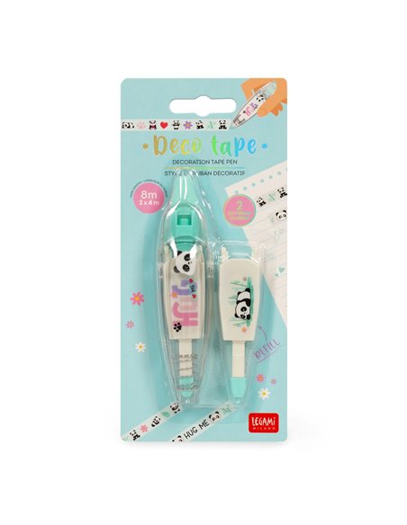 STYLO DE RUBAN DÉCORATIF - DECO TAPE - PANDA - Legami