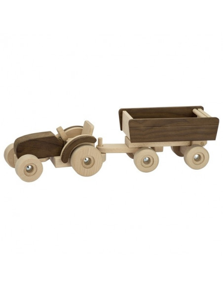 Tracteur avec remorque 
