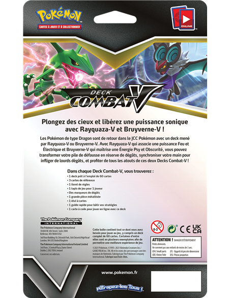 Pokémon : Deck Combat-V Rayquaza-V / Bruyverne-V
