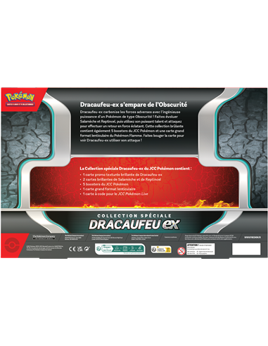 Pokémon : Coffret Collection spé Dracaufeu-ex (5 boosters)