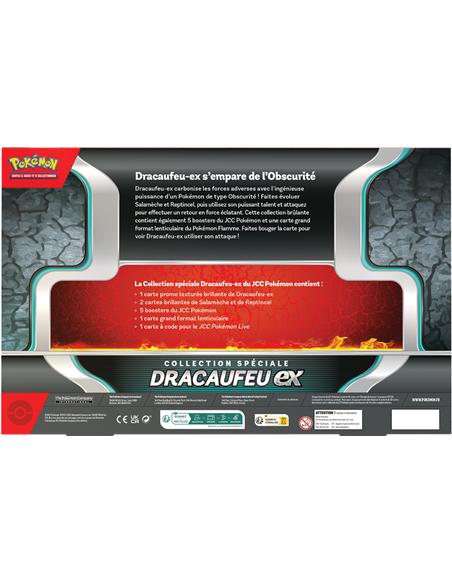 Pokémon : Coffret Collection spé Dracaufeu-ex (5 boosters)